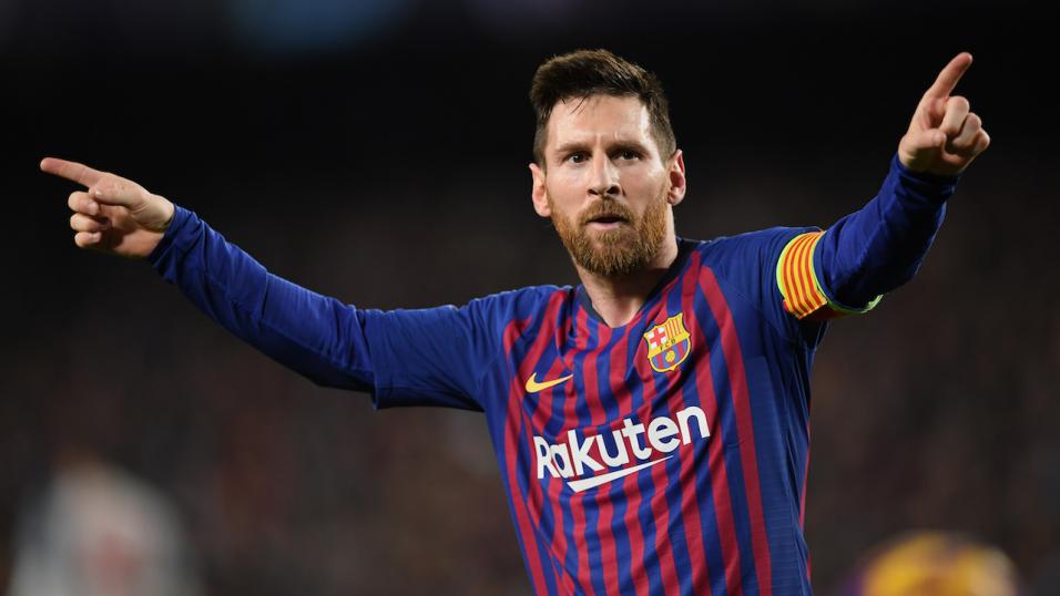 Barcelona forward Lionel Messi.
